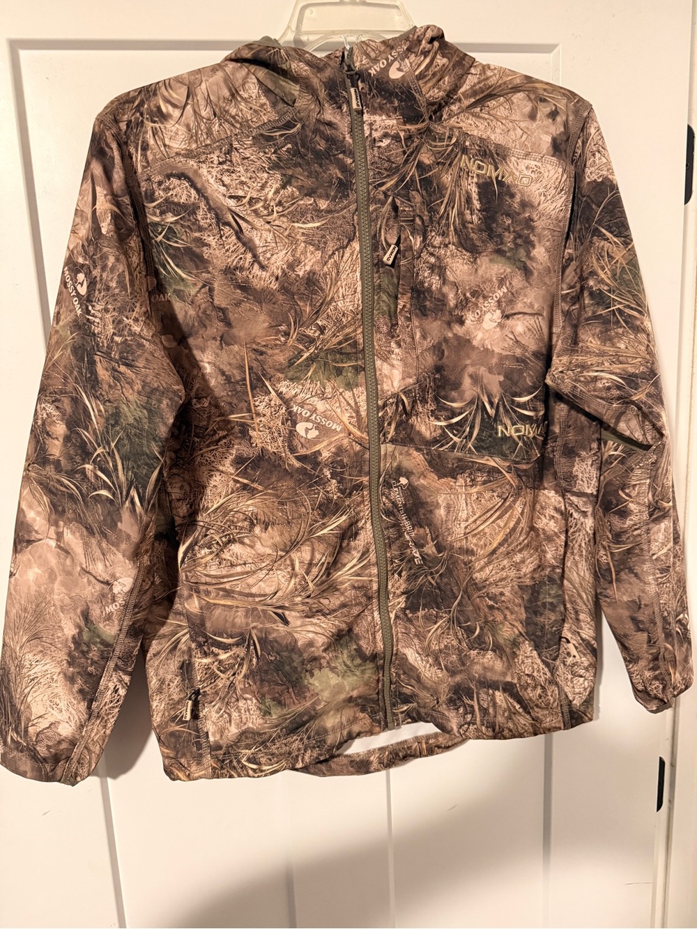 Nomad Kids' Brown & Green Camo Hooded Rain Jacket
